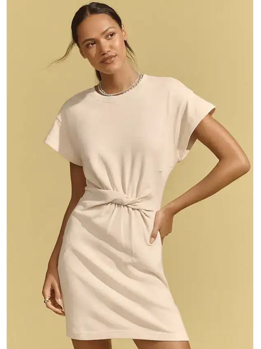 NWT LSPACE x Anthropologie Short-Sleeve Knit Mini Dress Size SM